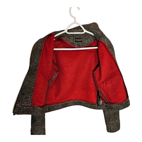 Guess Prince of wales check wool blend jacket - Picture 4 of 8